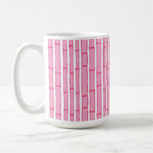 Bambooey Bambu-ränder i rosa Kaffemugg
