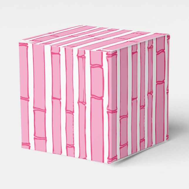 Bambooey Bambu-ränder i Rosa Presentaskar (Framsidan Sidan)
