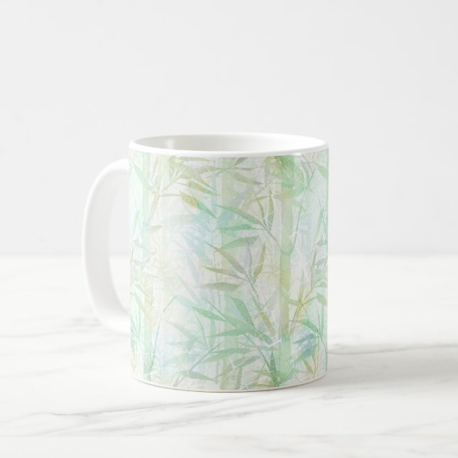 Bamboskog i dimman. kaffemugg (Framsida vänster)