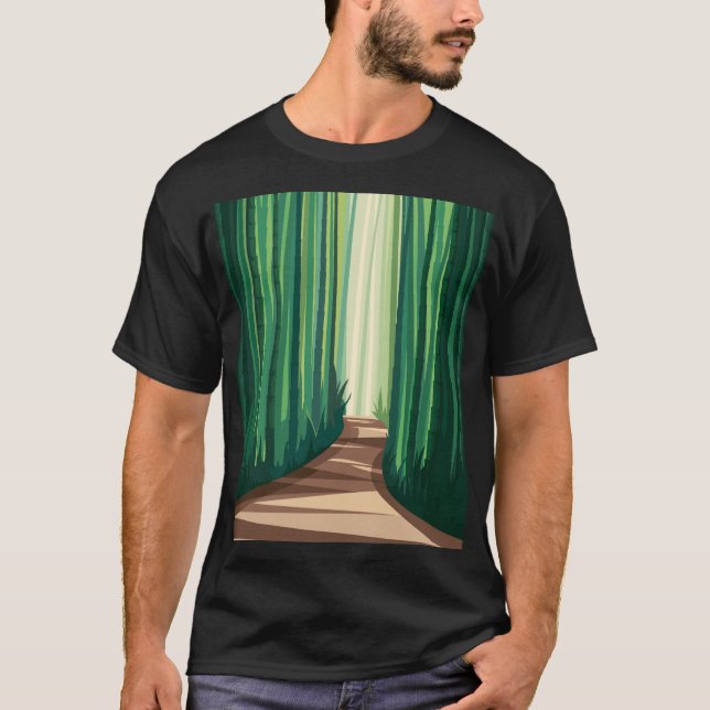 Bamboskogar T Shirt (Framsida)