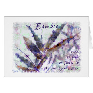 Bambu i en stilla regnar… våra andar soar hälsningskort