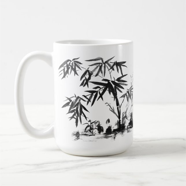 Bambu i vatten kaffemugg (Vänster)