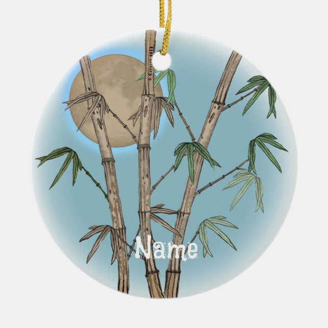 Bambu  julgransprydnad keramik (Framsidan)