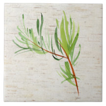 Bambu och Birch Ceramic Tile