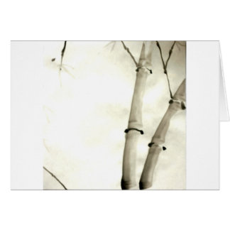 Bambu och löv hälsningskort