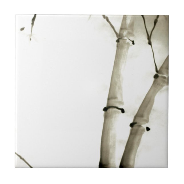 Bambu och löv kakelplatta (Framsidan)