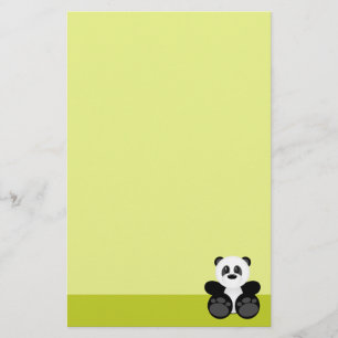 Bambu Panda Björn Brevpapper