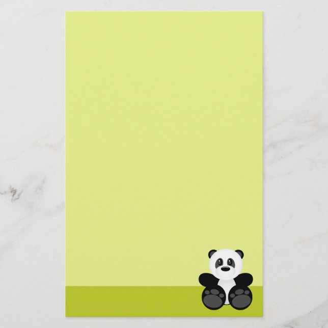 Bambu Panda Björn Brevpapper (Framsida)