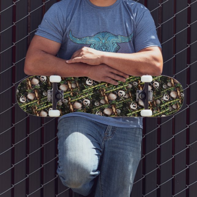 Bambu Panda Mönsterdesign  Mini Skateboard Bräda 18,5 Cm (Utomhus 3)