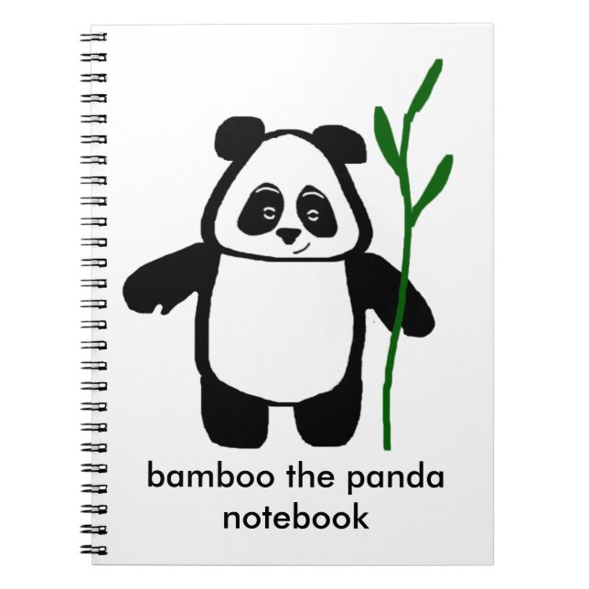 Bambu Pandaanteckningsboken Anteckningsbok (Framsidan)