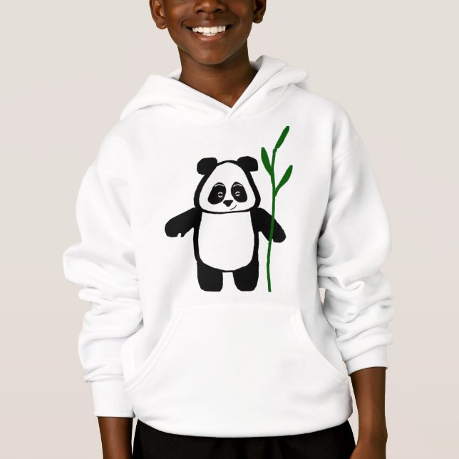Bambu pandaen lurar Hoody T-shirt (Framsida)