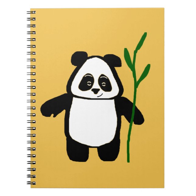 Bambu Pandagultanteckningsboken Anteckningsbok (Framsidan)