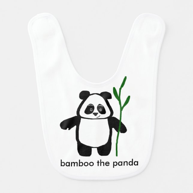 Bambu Pandahaklappen för babyar Hakklapp (Framsidan)