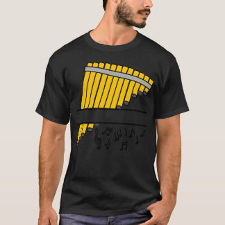 Bambu Panflöjt musik toner rolig T Shirt