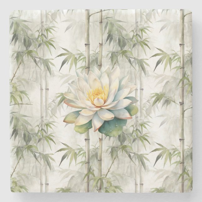 Bambu Serenitet Lotus Stenunderlägg (Framsidan)