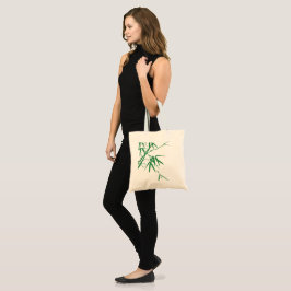 Bambu skärmtryckta miljövänliga shoppingpåse tygkasse