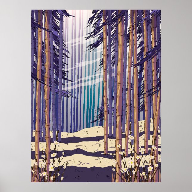 Bambu skog poster (Framsidan)