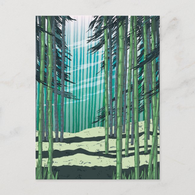 Bambu skog vykort (Framsida)