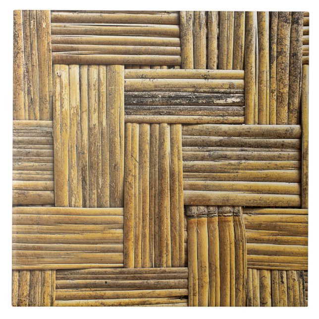 Bambu weave struktur kakelplatta (Framsidan)