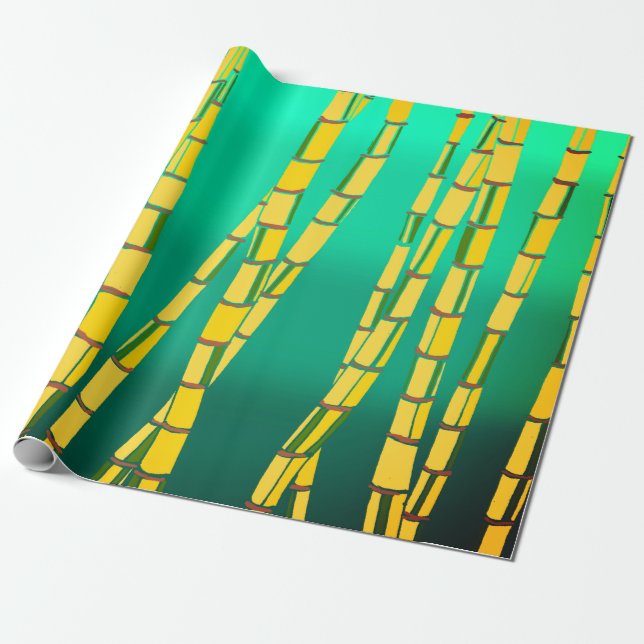 Bambu Wrapping Papprare Presentpapper (Utrullad)