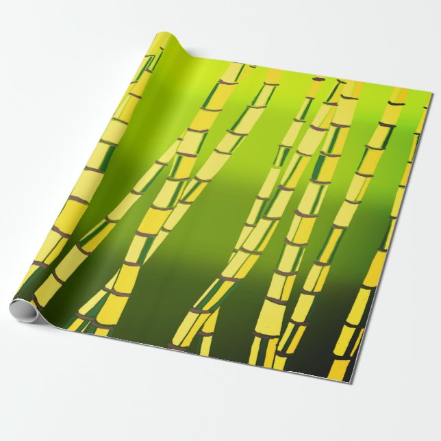 Bambu Wrapping Papprare Presentpapper (Utrullad)