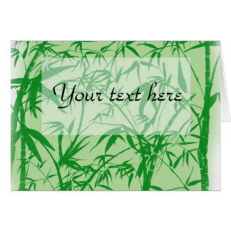 Bambudrömmar Hälsningskort