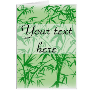 Bambudrömmar Hälsningskort
