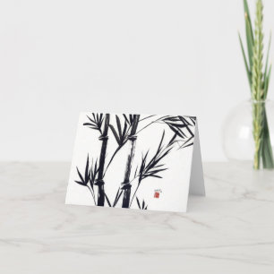 bambukonstnotecard kort