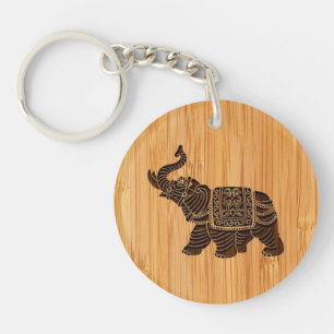 BambuLook & inristad Retro thailändsk elefant