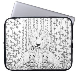BambuPandaklotter Laptop Fodral
