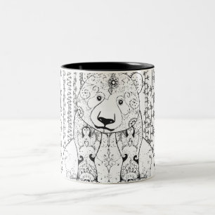 BambuPandaklotter Två-Tonad Mugg