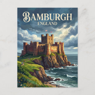Bamburgh Castle England Vykort