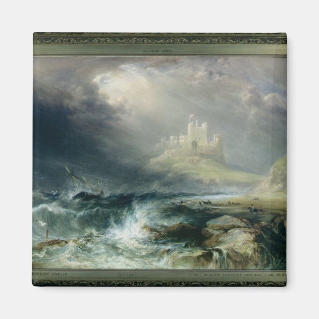 Bamburgh Castle, Northumberland Magnet (Framsidan)