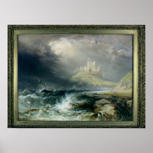 Bamburgh Castle, Northumberland Poster (Framsidan)