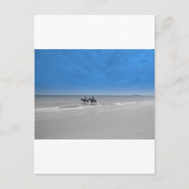 bamburgh strand vykort (Framsida)