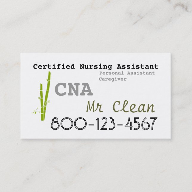 Bambutemat KAN visitkortmallen Visitkort (Framsida)