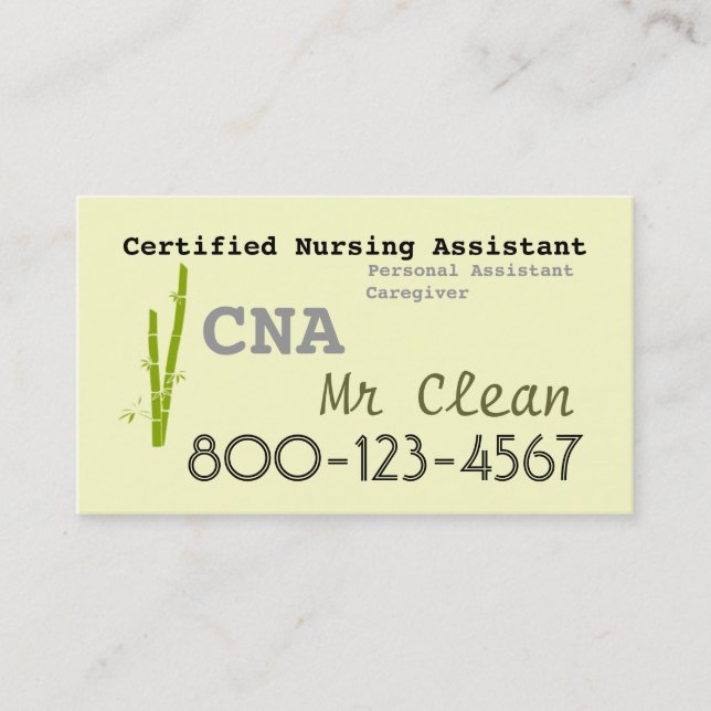 Bambutemat KAN visitkortmallen Visitkort (Framsida)