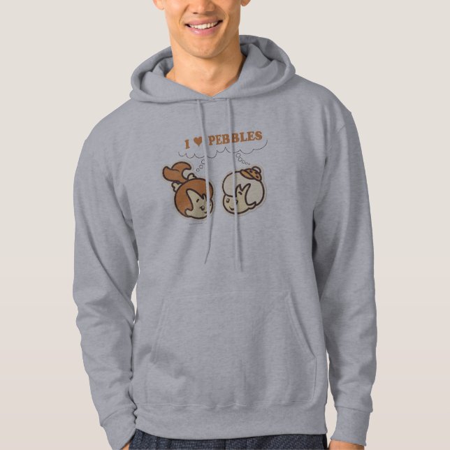 BAMM-BAMM™ kärlek SMÅSTENS™ Sweatshirt Med Luva (Framsida)
