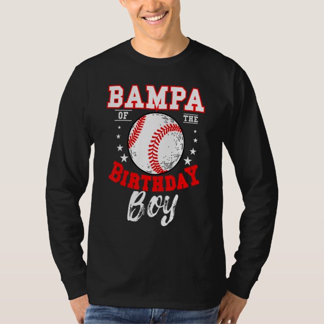 Bampa från födelsedagskorgen Baseball Theme Bday C T Shirt (Framsida)