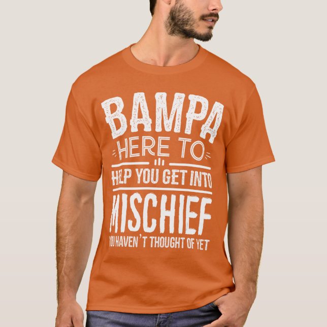 Bampaee from Grandchildren Funny Grandfather Bampa T Shirt (Framsida)