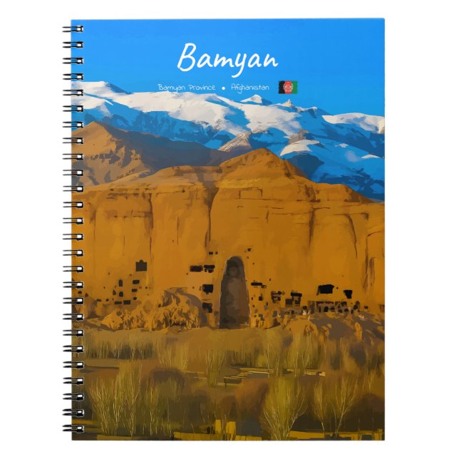 Bamyan, Afghanistan - Buddha-klippdalen Anteckningsbok (Framsidan)