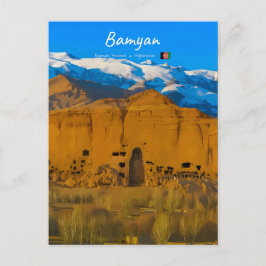 Bamyan, Afghanistan - Buddha-klippdalen Vykort
