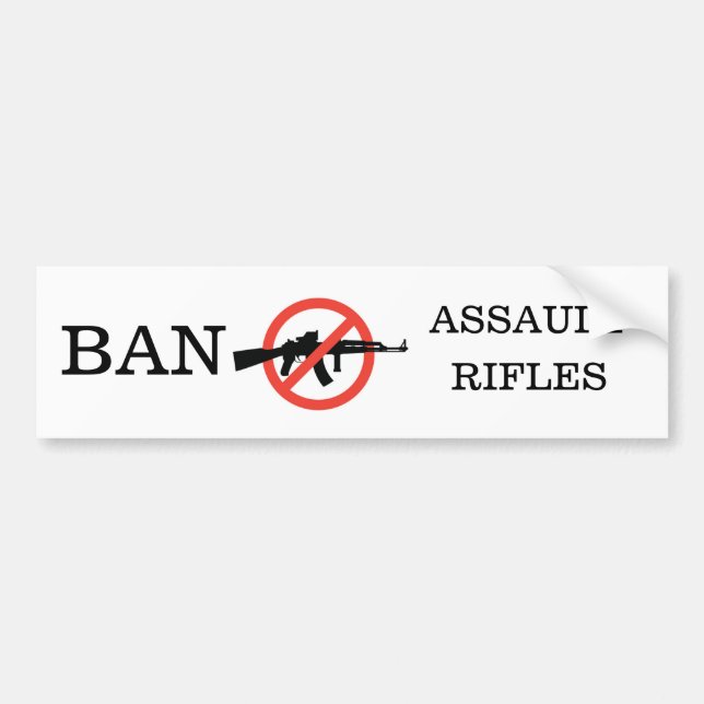 Ban Assault Rifles Bildekal (Framsidan)