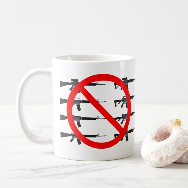 Ban Assault Rifles Kaffemugg (Med munk)