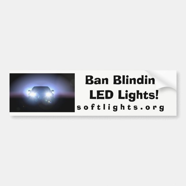 Ban Blinding LED Ljus Bildekal (Framsidan)