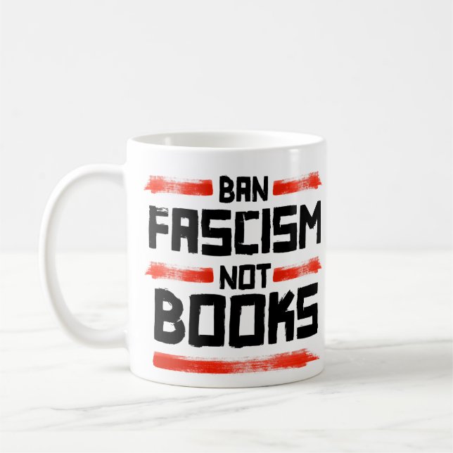 BAN FASCISM NOT BOKAR KAFFEMUGG (Vänster)