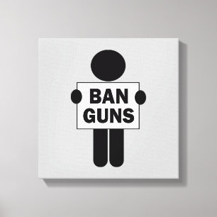 Ban Guns Canvastryck