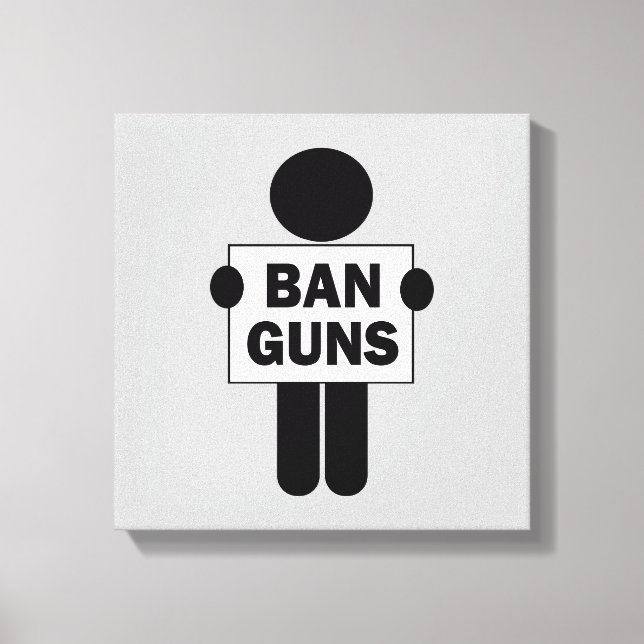Ban Guns Canvastryck (Framsida)