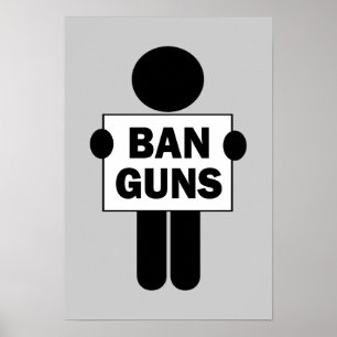 Ban Guns Poster