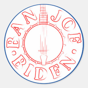 Ban Joe Biden Banjo Sticker Runt Klistermärke